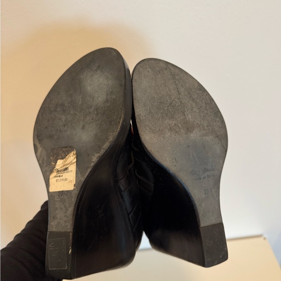Ann Demeulemeester - Black Gladiator Wedge Boots - Picture 7 of 7